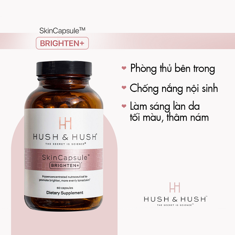Review viên uống trị nám sáng da Hush & Hush Skincapsule Brighten+