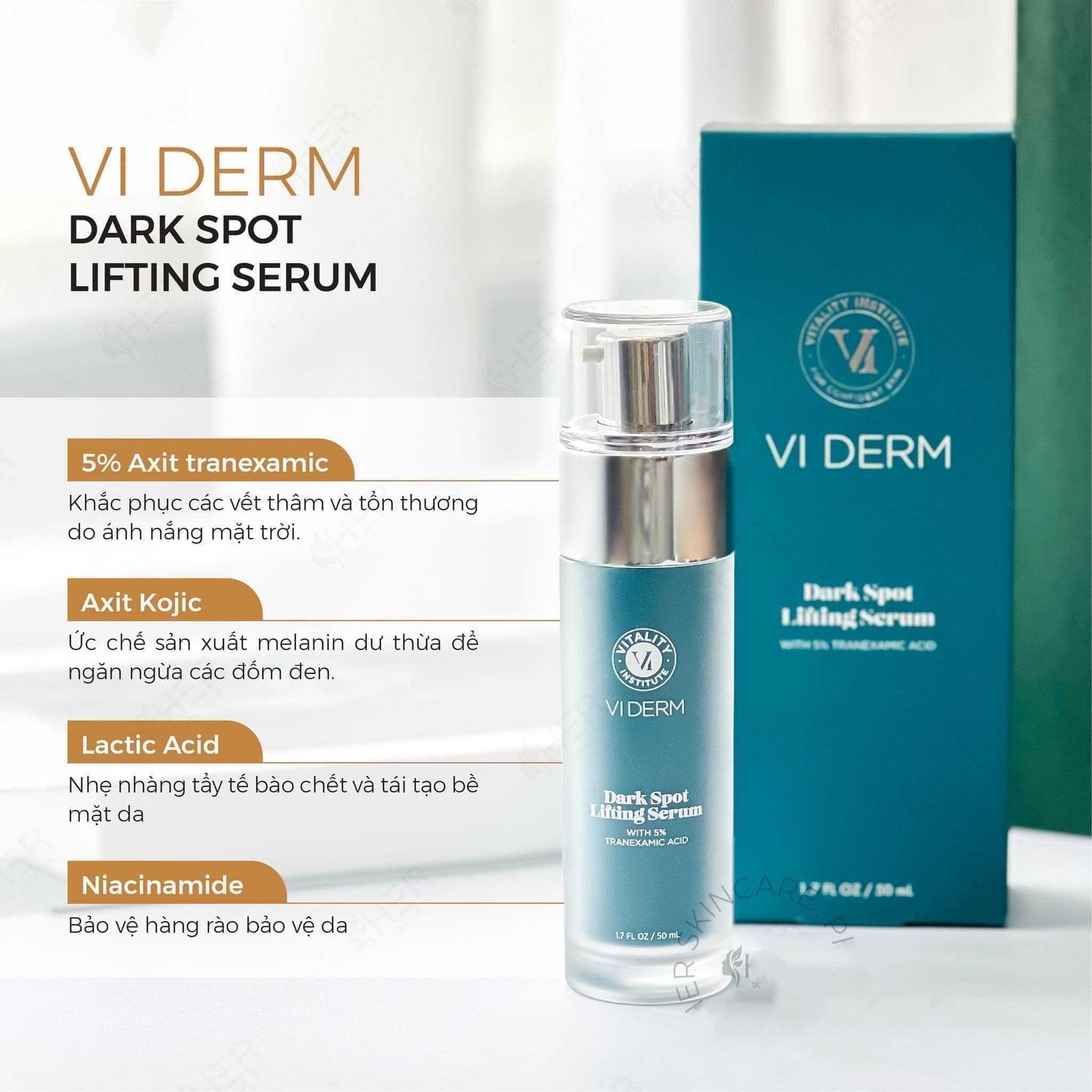 Tinh chất sáng da mờ nám VI Derm Dark Spot Lifting serum 50ml